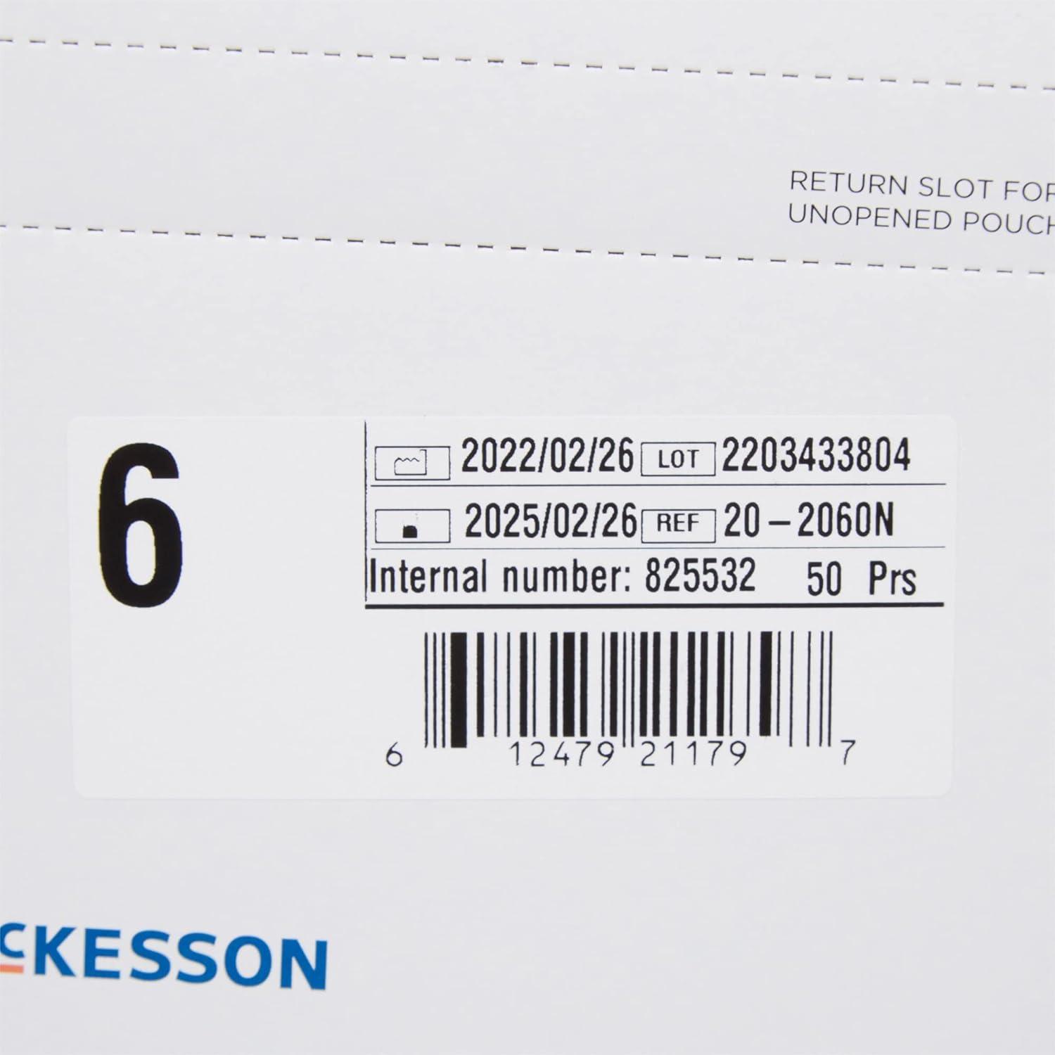 image:imageMcKesson Perry Synthetic Surgical Gloves 200 Pairs Sterile Polyisoprene Disposable PowderFree Professional Medical and Healthcare Chemo Tested Size 85 GreenSize 6 50 ct