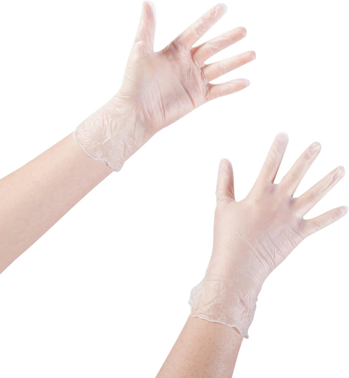 image:imageMcKesson PowderFree Vinyl Exam Gloves NonSterile Large 150 Count 1 Box