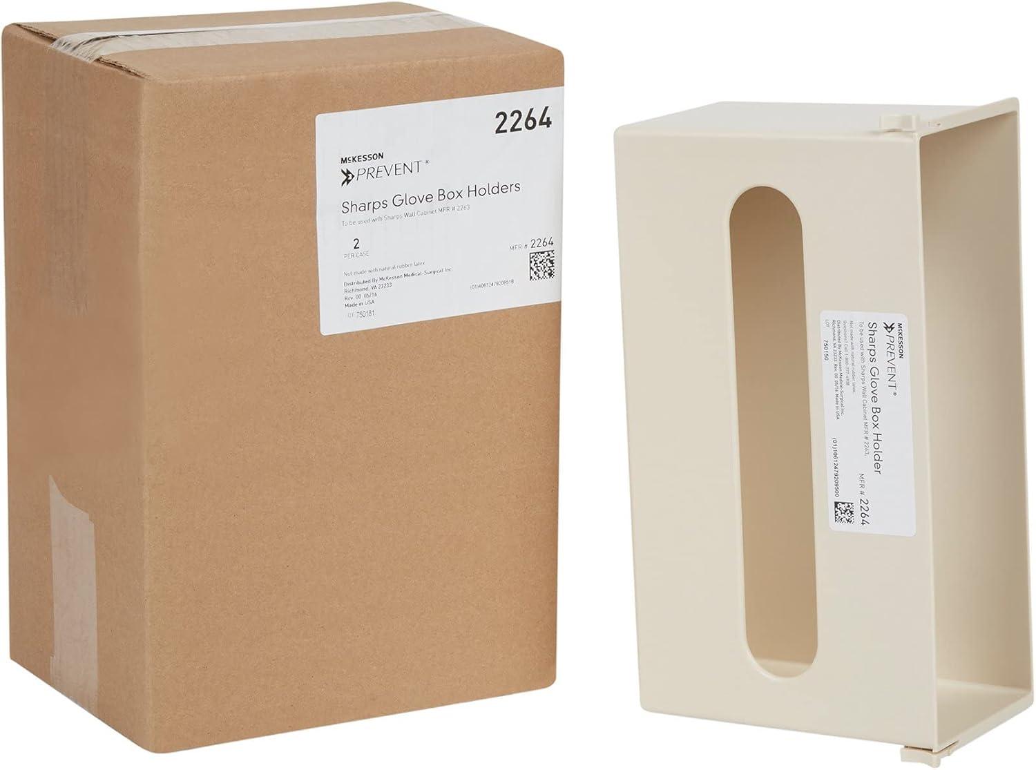 image:imageMcKesson Prevent Glove Box for Sharps Cabinet Vertical Mounting Plastic Putty Color 11 in L x 3 78 in D x 6 12 in H 1 Count378 X 612 X 11 Inch 2 ct