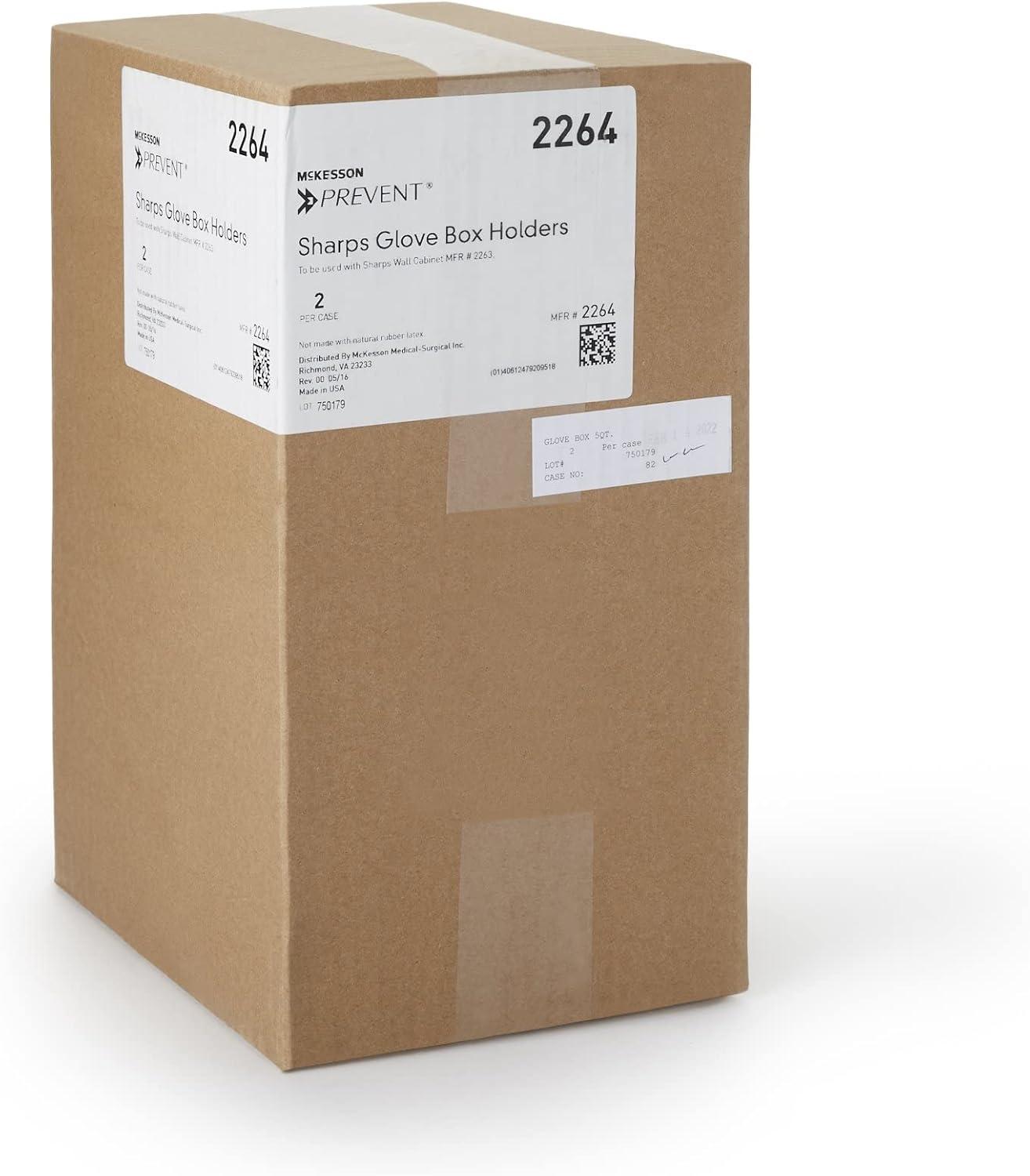 image:imageMcKesson Prevent Glove Box for Sharps Cabinet Vertical Mounting Plastic Putty Color 11 in L x 3 78 in D x 6 12 in H 1 Count378 X 612 X 11 Inch 2 ct