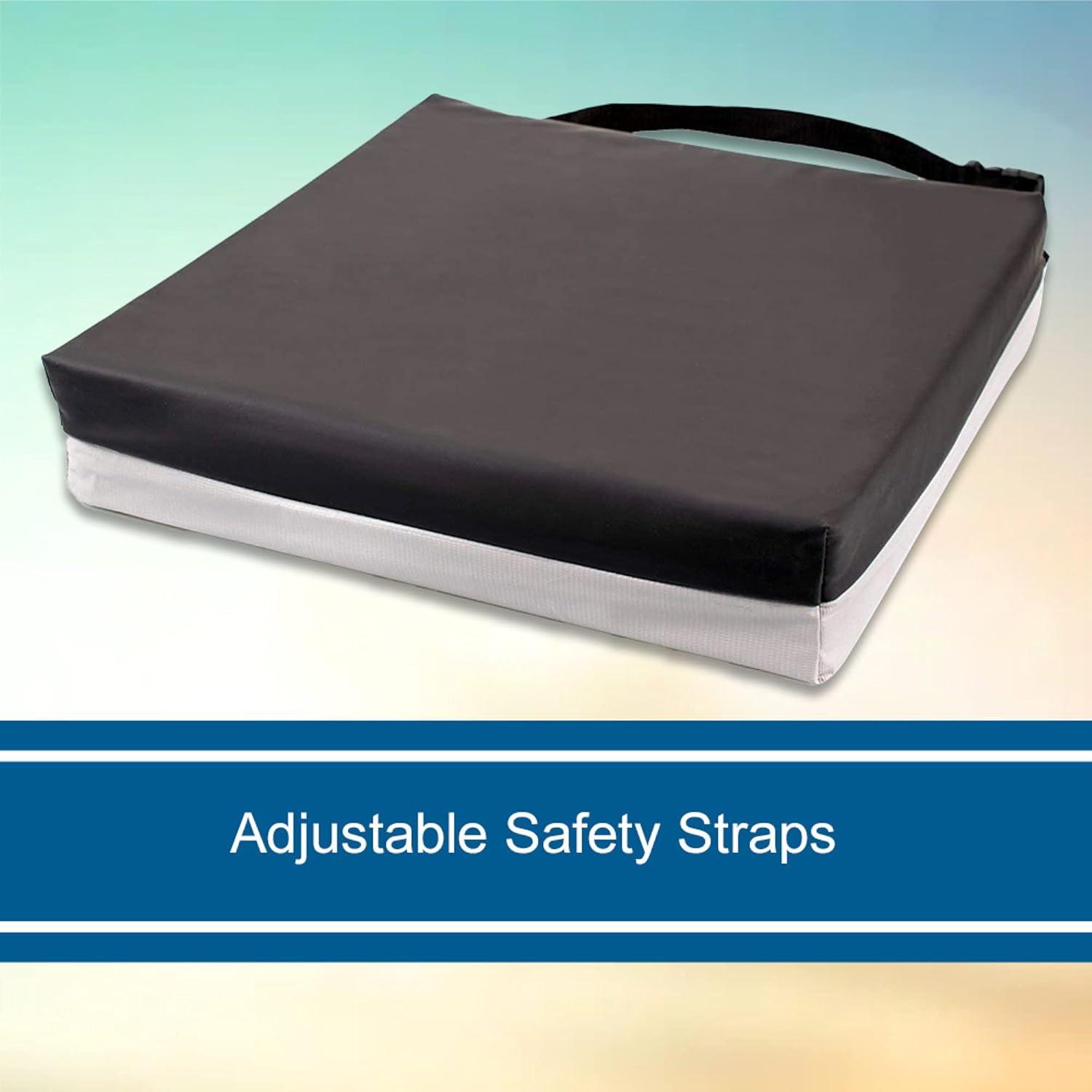 image:imageMcKesson Seat Cushion for Wheelchairs and Office Chair Foam 18 in x 16 in x 3 in 1 Count16 W X 16 L X 3 D Inch 7 ct