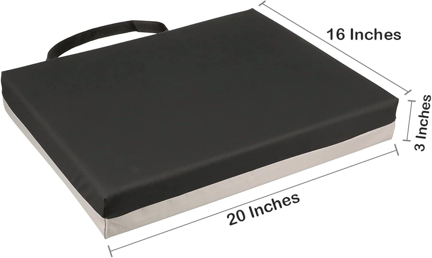 image:imageMcKesson Seat Cushion for Wheelchairs and Office Chair Foam 18 in x 16 in x 3 in 1 Count20 W X 16 L X 3 D Inch 1 ct