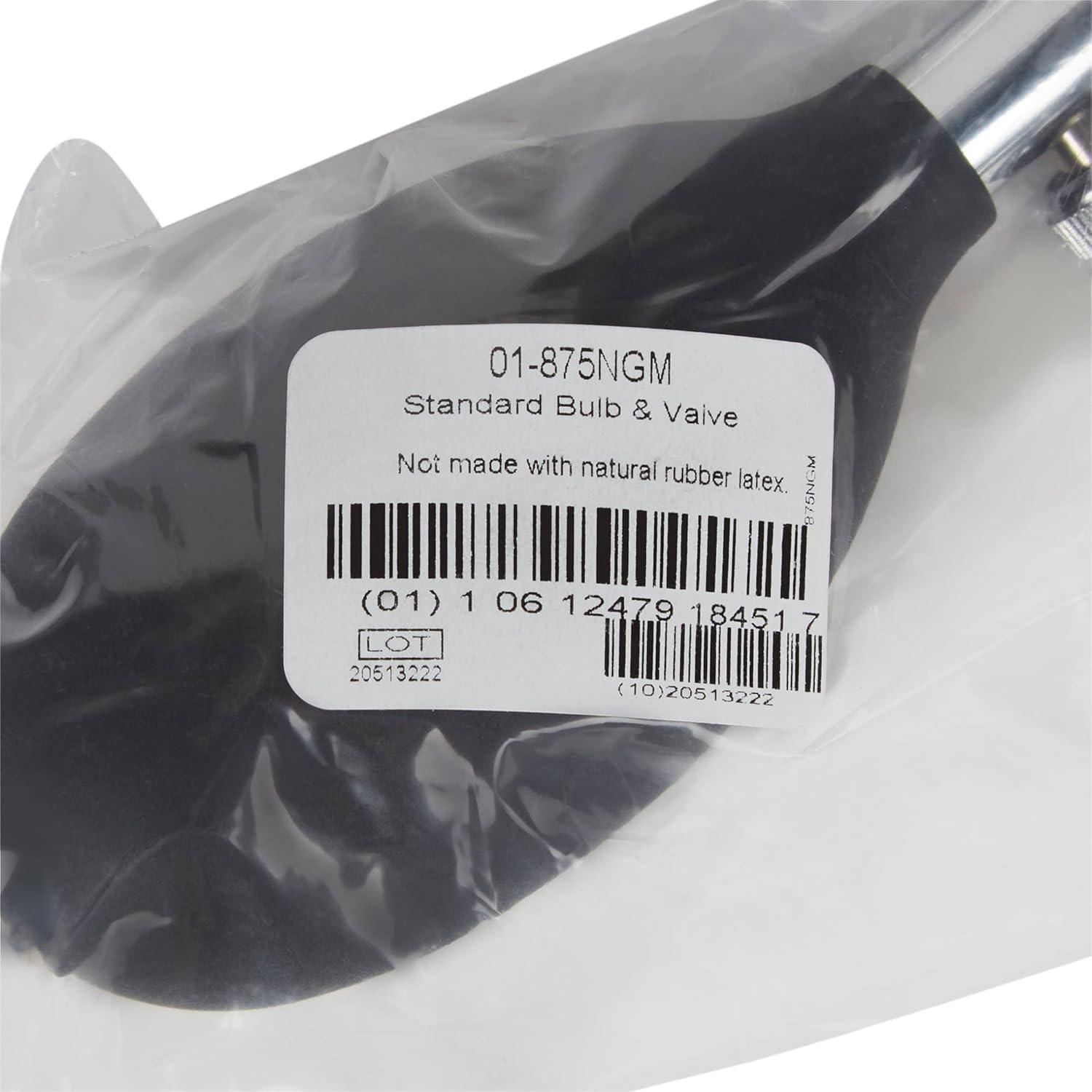 image:imageMcKesson Standard Blood Pressure Inflation Bulb and Valve Black for use with Most Aneroid Sphygmomanometers 1 Count