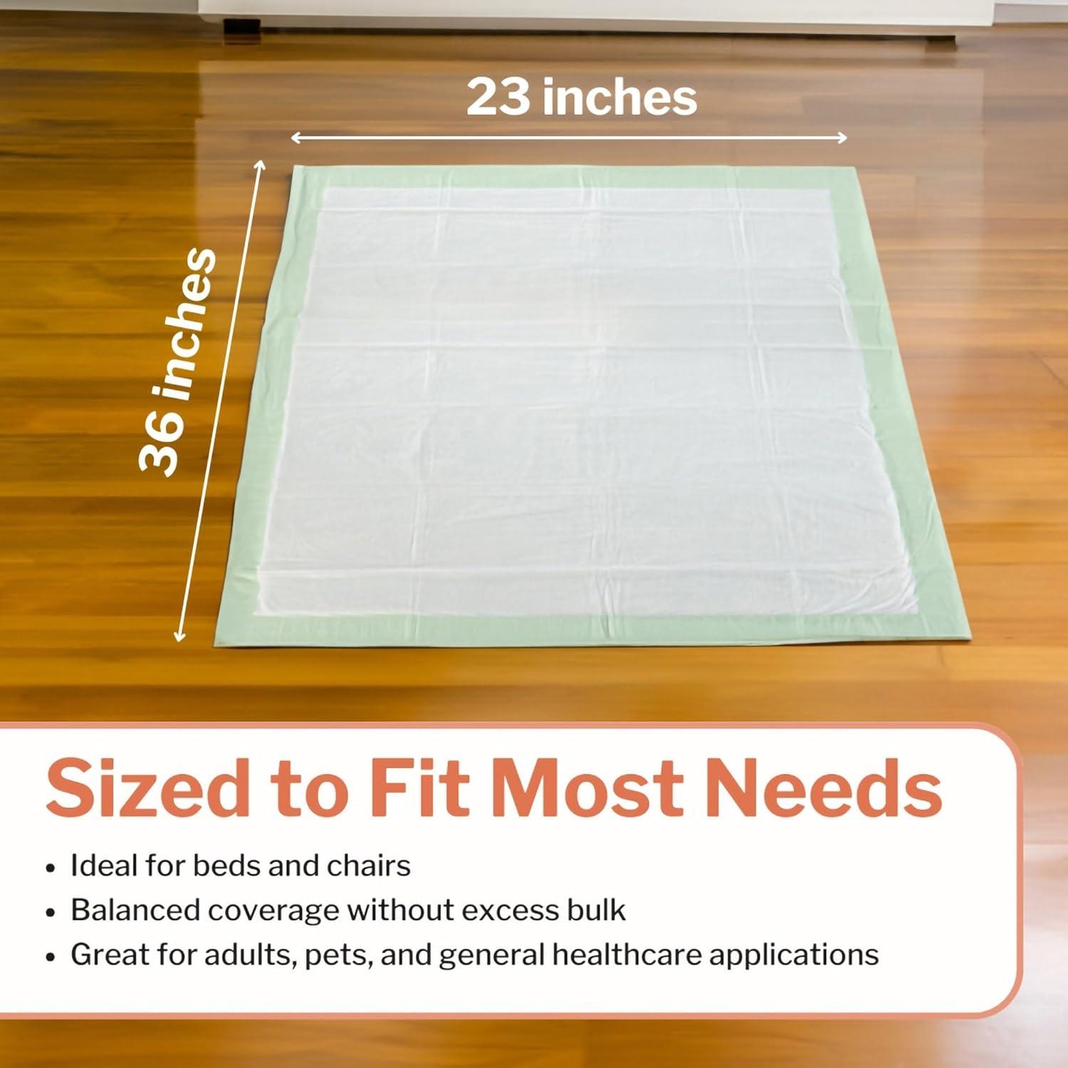 image:imageMcKesson Super Underpads Incontinence Bed Pads 23 x 36 10 Count Moderate Absorbency Disposable Chux Pads for Adults Elderly and Baby Pee Pads23 X 36 Inch Pack of 100