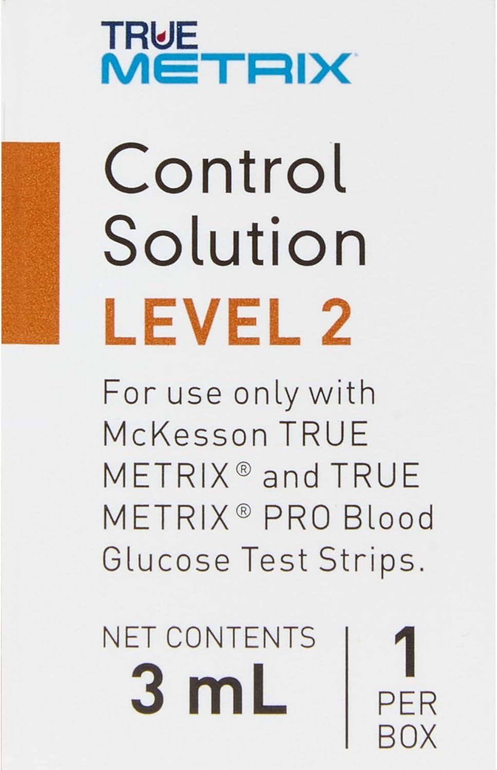image:imageMcKesson True METRIX Blood Glucose Testing Control Solution Level 2 3 mL Vial 1 Count