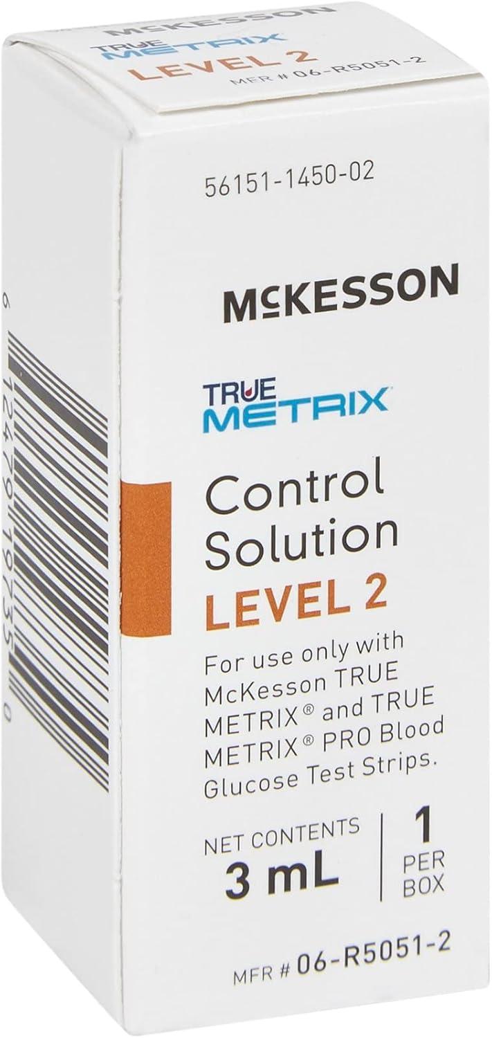 image:imageMcKesson True METRIX Blood Glucose Testing Control Solution Level 2 3 mL Vial 1 Count