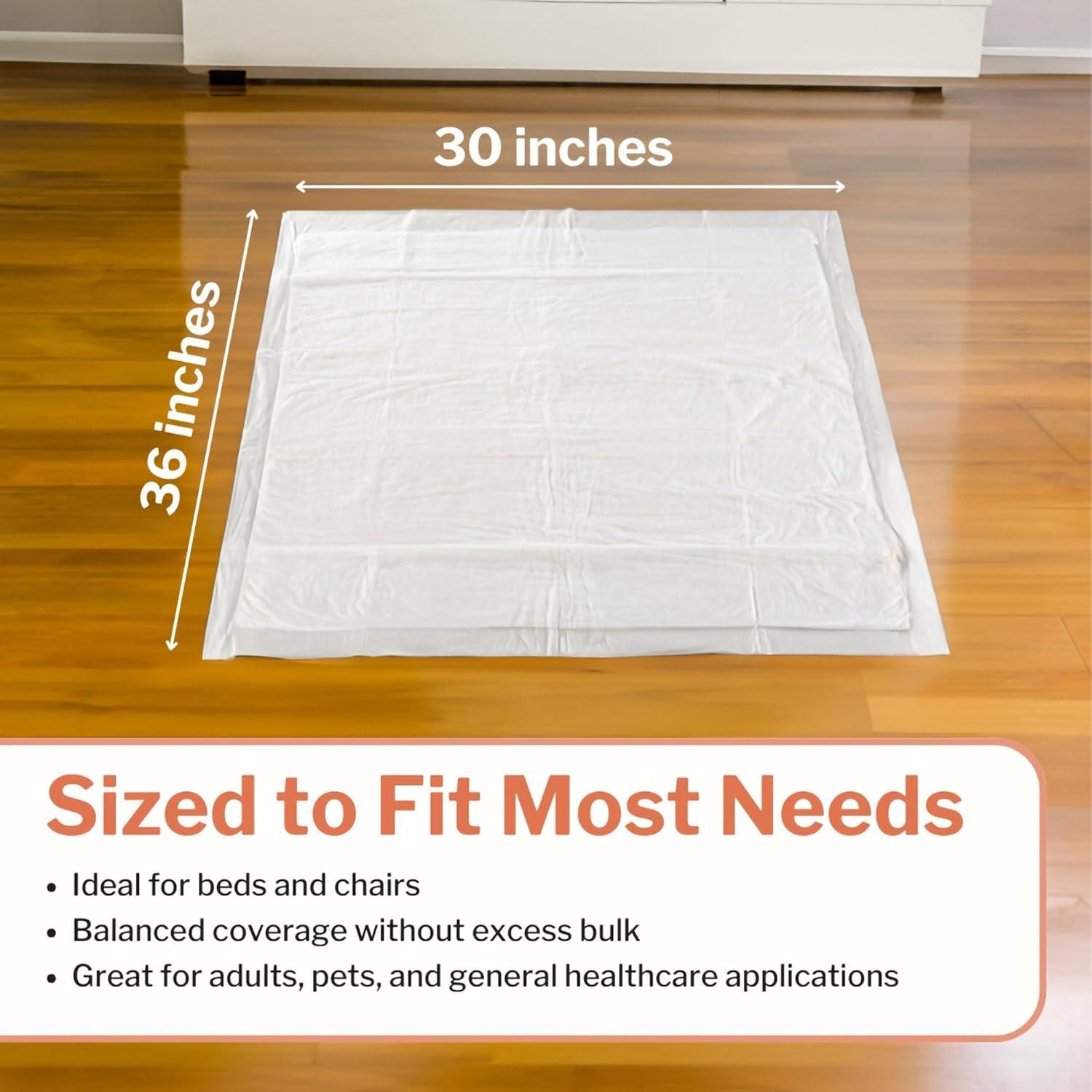 image:imageMcKesson Underpads Disposable Bed Pads 30 x 36 70 Count Maximum Absorbency Maximum Breathable Incontinence Chux for Adults Elderly and Baby Pee Pads