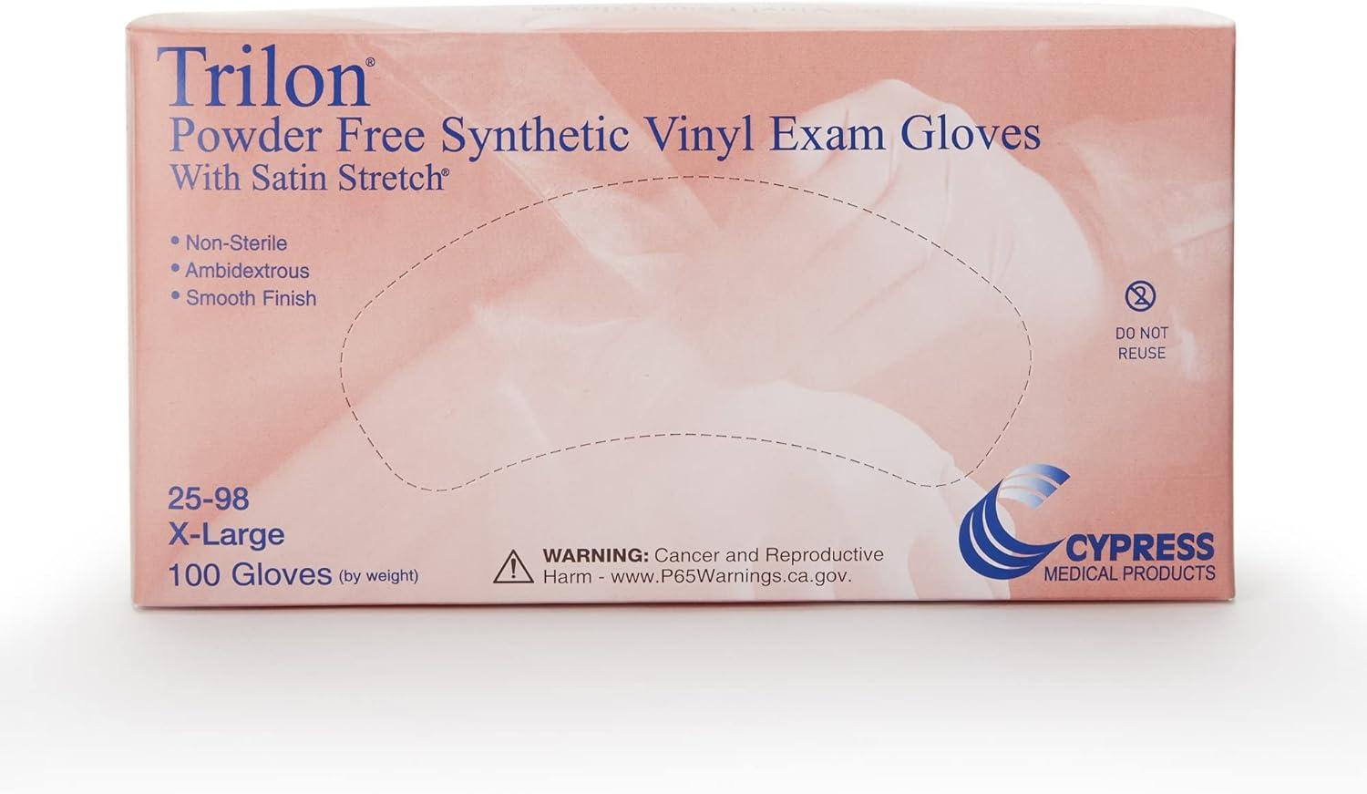 image:imageMcKesson Vinyl Exam Gloves PowderFree Disposable Medical Glove NonSterile Ambidextrous Size XL