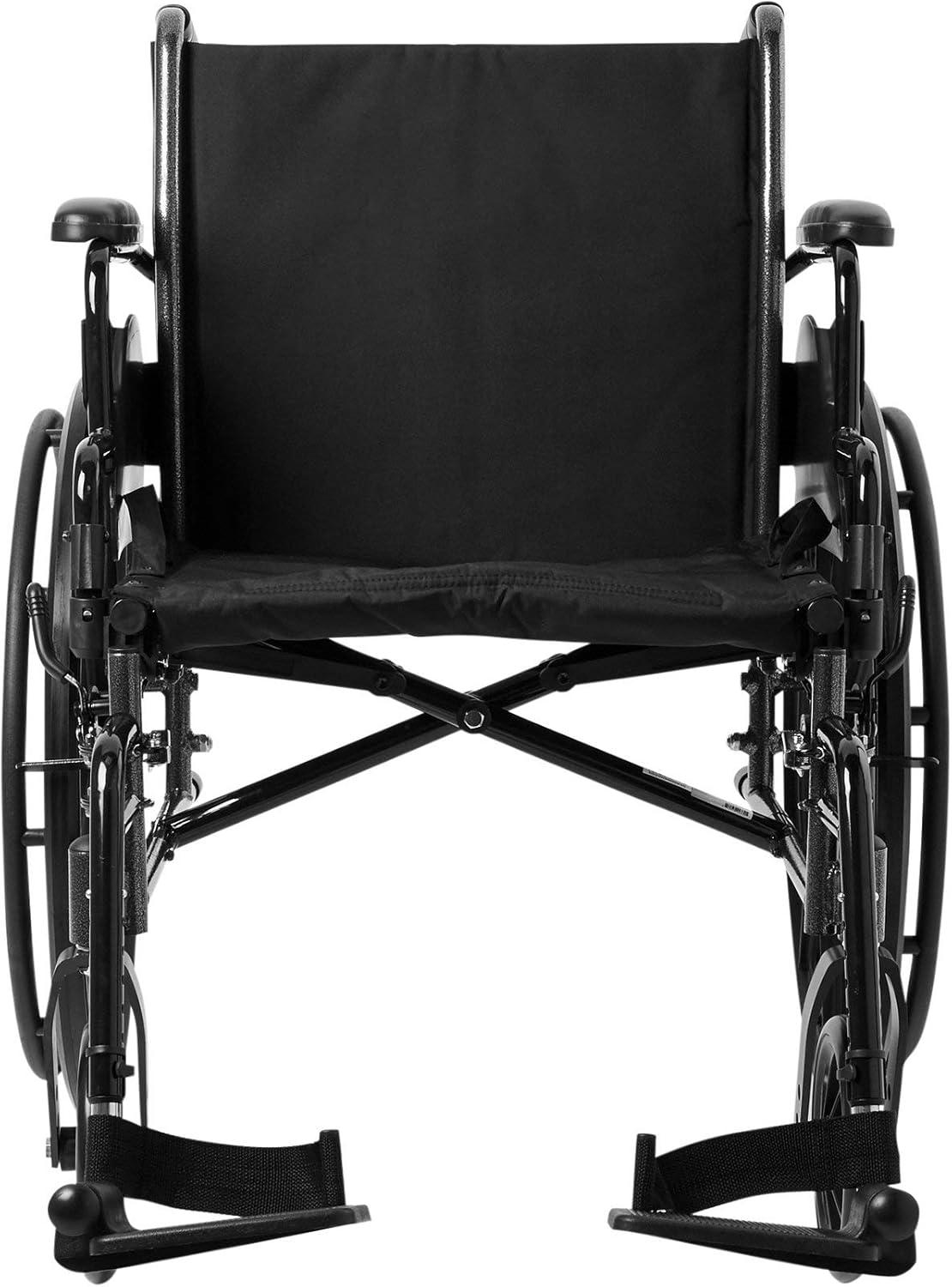 image:imageMcKesson Wheelchair Swing Away Foot Leg Rest Desk Length Arms Flip Back 16 in Seat 300 lbs Weight Capacity 1 Count1 Count Pack of 1