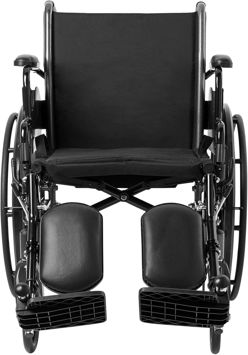 image:imageMcKesson Wheelchair Swing Away Foot Leg Rest Elevating Leg Rest Desk Length Arms Flip Back 18 in Seat 300 lbs Weight Capacity 1 Count18 Inch Seat Width