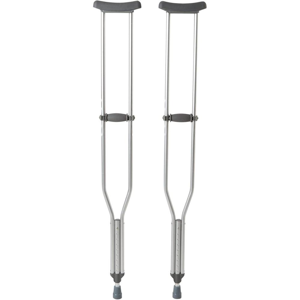 image:imageMcKesson Aluminum Adjustable Underarm Crutches for Tall Adults Max 350 lbs 8 Pairs