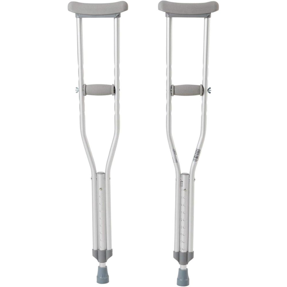 image:imageMcKesson Aluminum Child Frame Push Button Underarm Crutches Max 350 lbs 1 Pair