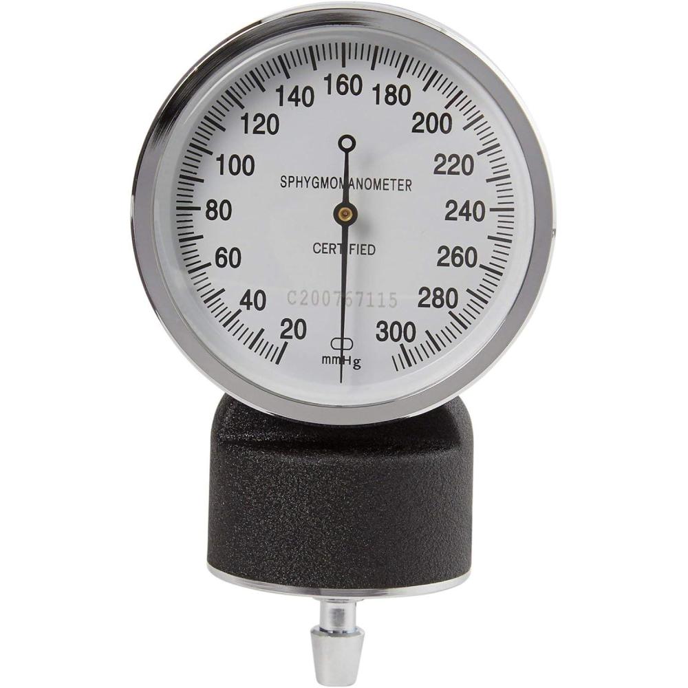 image:imageMcKesson Blood Pressure Gauge for Standard Aneroid Sphygmomanometers 300mmHg NoPin Stop 1 Count