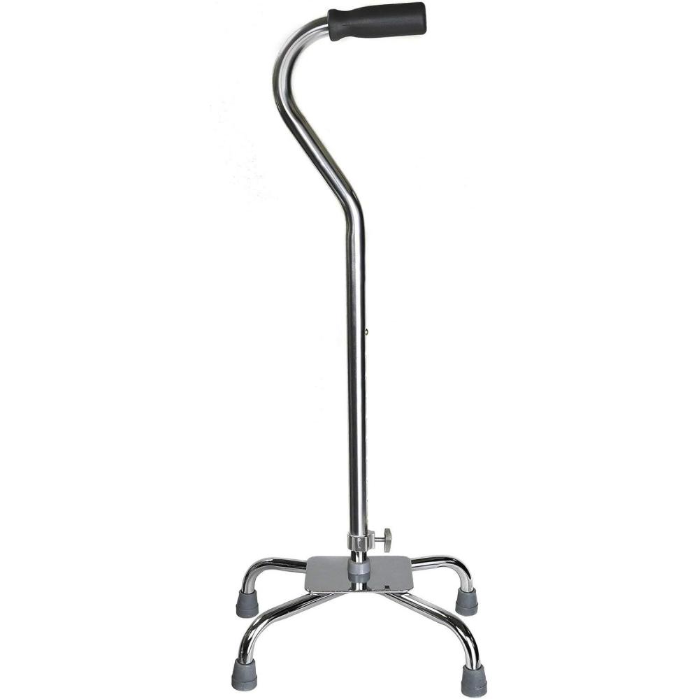 image:imageMcKesson Chrome Steel Large Base Quad Cane 29 to 375 HeightChrome 4 Count