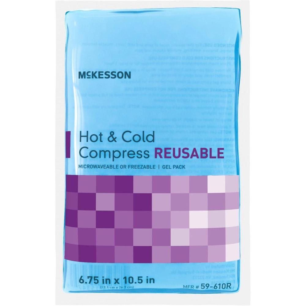 image:imageMcKesson Cold and Hot Compress Reusable 1 Pack Gel Ice Hot Packs for Injuries 675 in x 105 in
