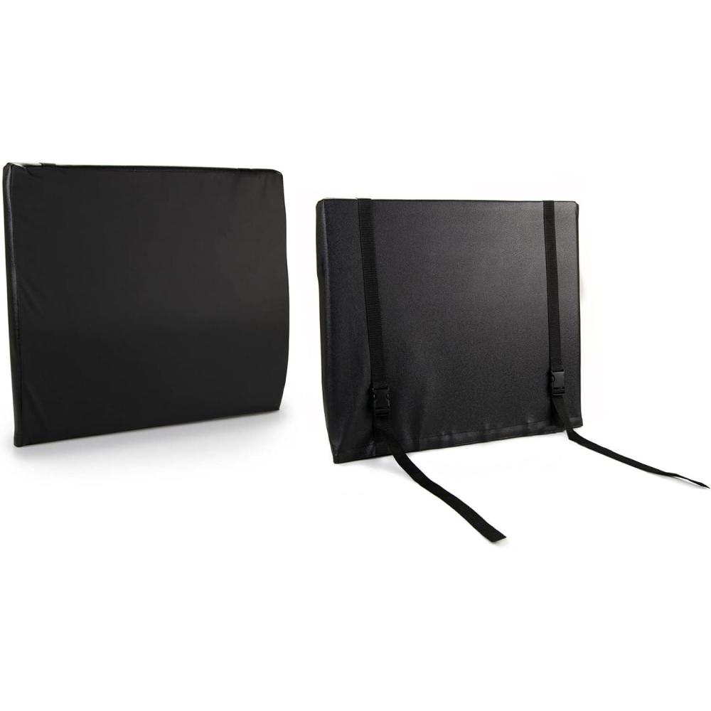 image:imageMcKesson Foam Back Support Cushion for Wheelchairs Black 22 in 19 in W x D 4 Count