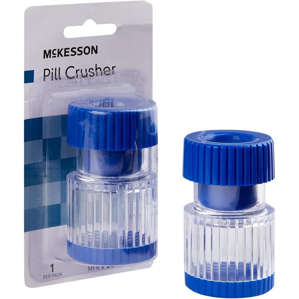 image:imageMcKesson HandOperated Plastic Pill Crusher with Storage Compartment Clear Body 1 Count