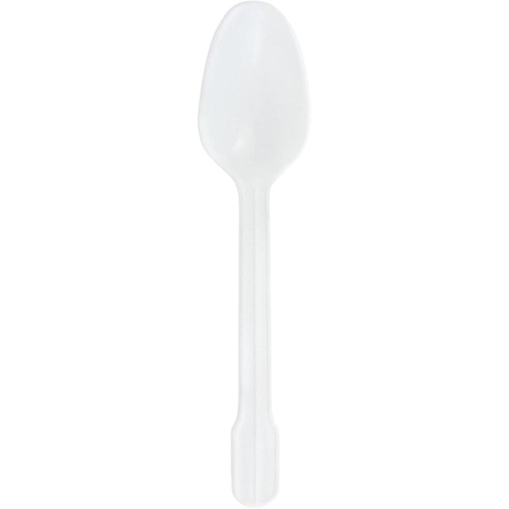 image:imageMcKesson Plastic Teaspoons Disposable General Purpose White Polypropylene Lightweight NonSterile 5 inches 1000 Count