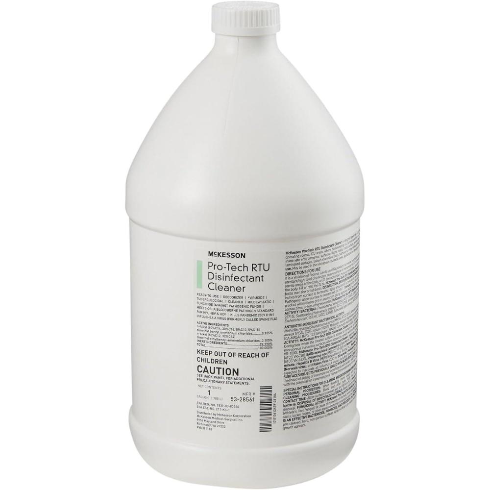 image:imageMcKesson ProTech Surface Disinfectant Cleaner Ready to Use Floral Scent Jug Container 1 gal 1 Count 1 Pack