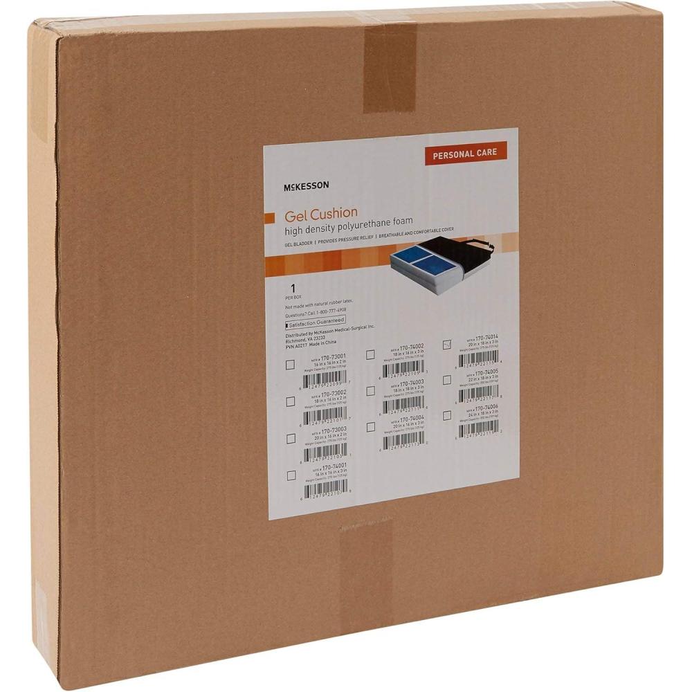 image:imageMcKesson Seat Cushion for Wheelchairs and Office Chair FoamGel 22 in x 18 in x 3 in 1 Count20x18x3 Inch Pack of 1