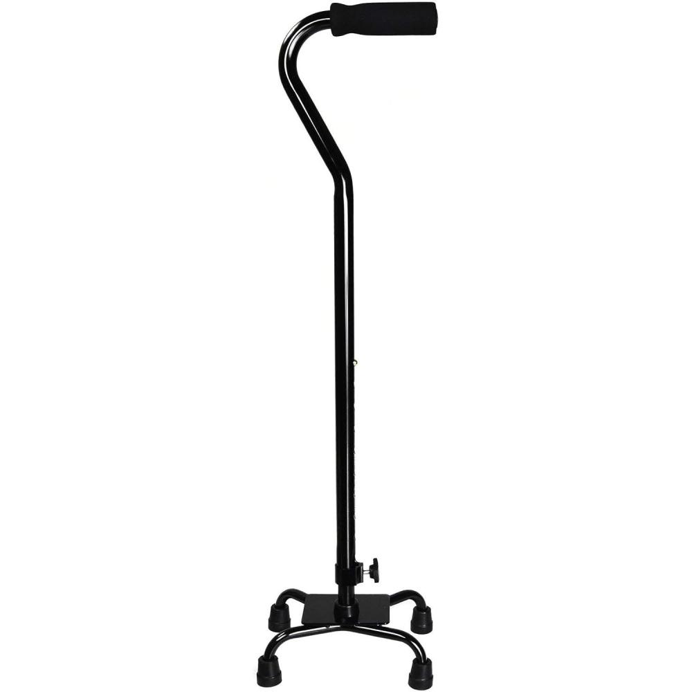 image:imageMcKesson Steel Small Base Quad Cane 30 to 39 HeightBlack