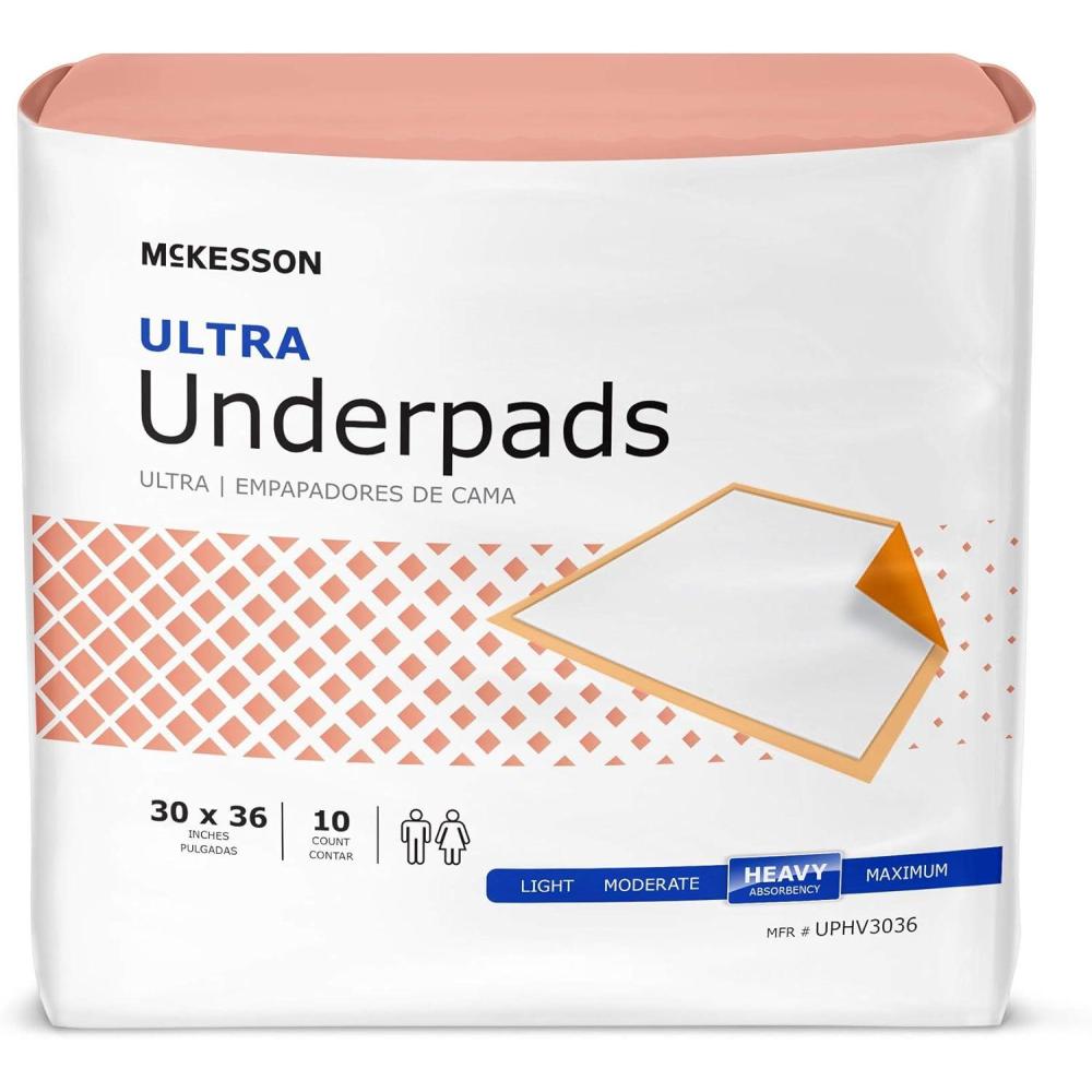 image:imageMcKesson Ultra Underpads Incontinence Heavy Absorbency 30 in x 36 in 10 Count