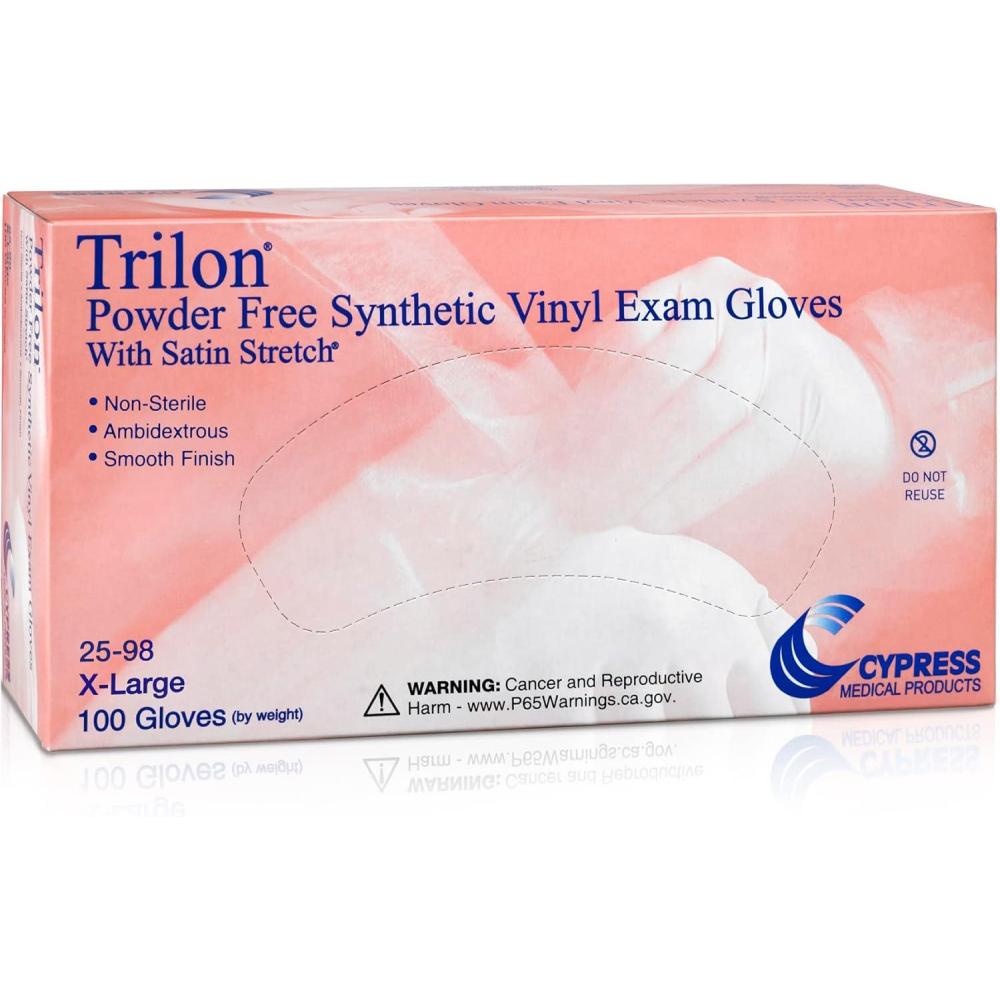 image:imageMcKesson Vinyl Exam Gloves PowderFree Disposable Medical Glove  NonSterile Ambidextrous Size XL