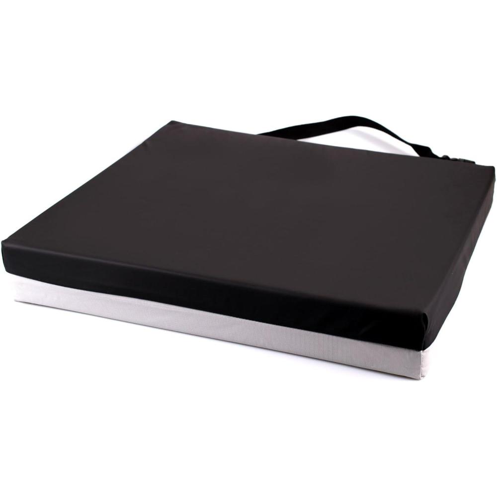 image:imageMcKesson Wheelchair Cushion for Pressure Relief Lightweight Foam Gel Seat Pad Washable Cover 18 in x 18 in x 3 in 1 Count