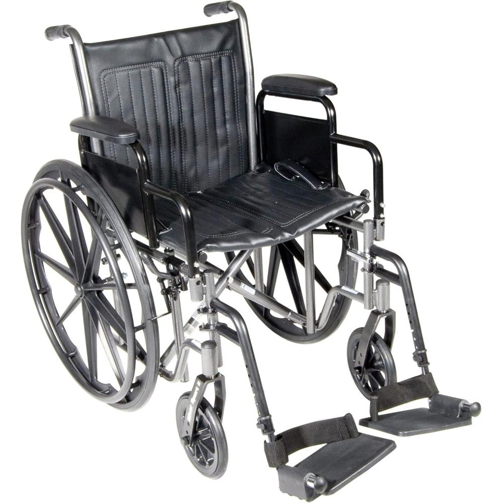 image:imageMcKesson Wheelchair Swing Away Foot Leg Rest Desk Length Arms 18 in Seat 300 lbs Weight Capacity 1 Count