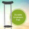 McKesson Adult Aluminum Adjustable Underarm Crutches, 1 Pair