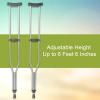 McKesson Aluminum Adjustable Underarm Crutches for Tall Adults, Max 350 lbs, 1 Pair