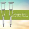 McKesson Aluminum Child Frame Push Button Underarm Crutches, Max 350 lbs, 1 Pair