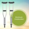 McKesson Aluminum Child Frame Push Button Underarm Crutches, Max 350 lbs, 8 Pairs