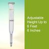 McKesson Aluminum Frame Push Button Underarm Crutches for Tall Adults, 350 lb Limit, 8 Pairs