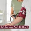 McKesson Aneroid Sphygmomanometer – Manual Blood Pressure Cuff Monitor with Carrying Case, Cuff 34-50 cm, Burgundy, 2 Count(Large Adult Cuff (34-50 cm) 2 Count)