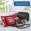 McKesson Aneroid Sphygmomanometer – Manual Blood Pressure Cuff Monitor with Carrying Case, Pocket Size, Cuff 23-40 cm, Black, 20 Count(Large Adult Cuff (1 Count))