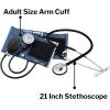 McKesson Aneroid Sphygmomanometer Blood Pressure Combo Kit, Sprague Rappaport Stethoscope, 1 Count(Adult Size (1 ct))
