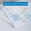 McKesson Bedside Bags – Polyethylene, Blue and White Floral Print, Open-Ended, Disposable – 0.5 mil, 7 in x 11.5 in, 100 Count, 20 Packs, 2000 Total