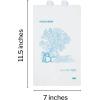 McKesson Bedside Bags – Polyethylene, Blue and White Floral Print, Open-Ended, Disposable – 0.5 mil, 7 in x 11.5 in, 100 Count, 20 Packs, 2000 Total