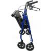 McKesson Blue Bariatric Rollator, 34″ to 39″ Handle Height, Weight Capacity 400 lbs., 1 Count