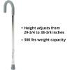 McKesson Chrome Aluminum Round Handle Cane 29.75 to 38.75″ Height((1 ct))