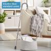 McKesson Chrome Aluminum Round Handle Cane 29.75 to 38.75″ Height((6 ct))