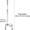 McKesson Chrome Steel Large Base Quad Cane 29 to 37.5″ Height(1 Count (Pack of 1))