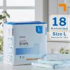 McKesson Classic Briefs, [18 Count], Large, 45-58 in. Incontinence Adult Diapers, Light Absorbency, Unisex, Disposable, Elastic Leg Gathers and Contoured Fit for Men and Women