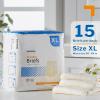 McKesson Classic Briefs, [96 Count], Medium, 32-44 in. Incontinence Adult Diapers, Light Absorbency, Unisex, Disposable, Elastic Leg Gathers and Contoured Fit for Men and Women(X-Large)