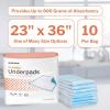 McKesson Classic Underpads, Incontinence Bed Pads 23″ x 36″ [10 Count], Light Absorbency, Disposable Chux Pads for Adults, Elderly, and Baby, Pee Pads(23 X 36 Inch (120 ct))