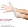 McKesson Confiderm Vinyl Exam Gloves – Powder-Free, Latex-Free, Ambidextrous, Smooth, Non-Sterile – Clear, Size Medium, 50 Count, 20 Boxes, 1000 Total