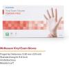 McKesson Confiderm Vinyl Exam Gloves – Powder-Free, Latex-Free, Ambidextrous, Smooth, Non-Sterile – Clear, Size Medium, 50 Count, 20 Boxes, 1000 Total