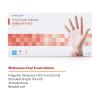 McKesson Confiderm Vinyl Exam Gloves – Powder-Free, Latex-Free, Ambidextrous, Smooth, Non-Sterile for Medical Use, Cleaning, Salons – Clear, Size Large, 50 Count, 1 Box