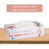 McKesson Confiderm Vinyl Exam Gloves – Powder-Free, Latex-Free, Ambidextrous, Smooth, Non-Sterile for Medical Use, Cleaning, Salons – Clear, Size Large, 50 Count, 20 Boxes, 1000 Total